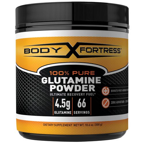 Body Fortress, 100% Pure Glutamine Powder, 10.6 oz (300 g) فوائد