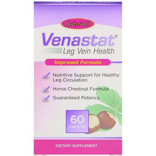 BodyGold, Venastat Leg Vein Health, 60 Capsules فوائد