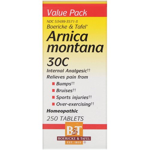 Boericke & Tafel, Arnica Montana 30C, 250 Tablets فوائد