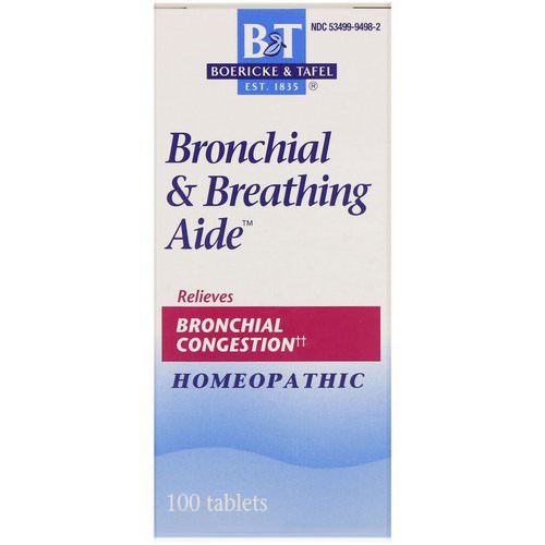 Boericke & Tafel, Bronchial & Breathing Aide, 100 Tablets فوائد