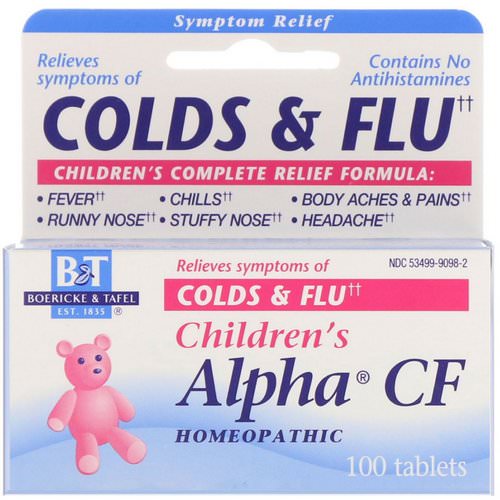 Boericke & Tafel, Children's Alpha CF, 100 Tablets فوائد