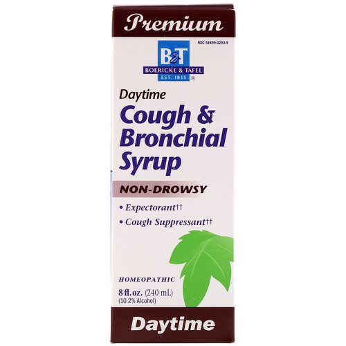 Boericke & Tafel, Cough & Bronchial Syrup, Daytime, 8 fl oz (240 ml) فوائد