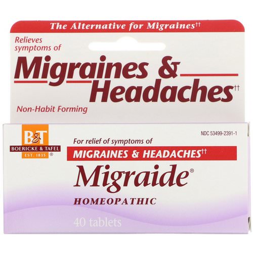 Boericke & Tafel, Migraide, 40 Tablets فوائد