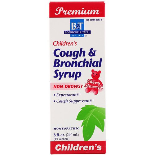Boericke & Tafel, Premium Children's Cough & Bronchial Syrup, Cherry Flavor, 8 fl oz (240 mg) فوائد