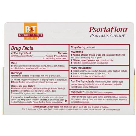 Boericke & Tafel, Psoriaflora, Topical Cream, 1 oz (28 g):حكة في الجلد, جافة