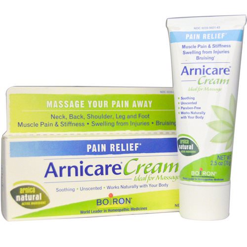 Boiron, Arnicare Cream, Pain Relief, Unscented, 2.5 oz (70 g) فوائد