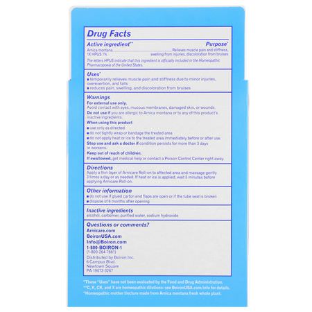 Boiron, Arnicare Roll-on, Pain Relief, 2 Tubes, 1.5 oz Each:Arnica Topicals, Arnica Montana