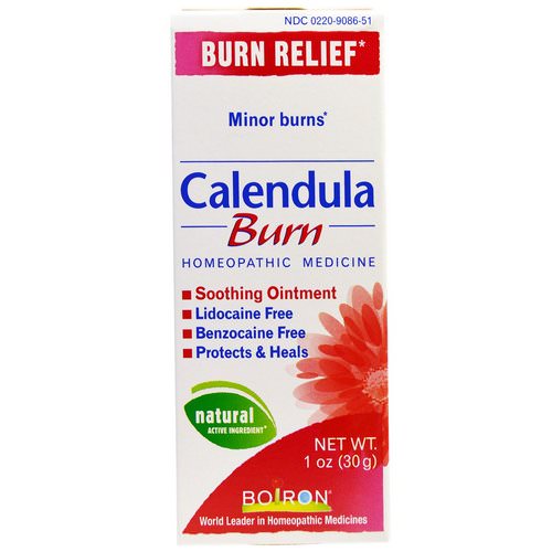 Boiron, Calendula, Burn, Soothing Ointment, 1 oz (30 g) فوائد