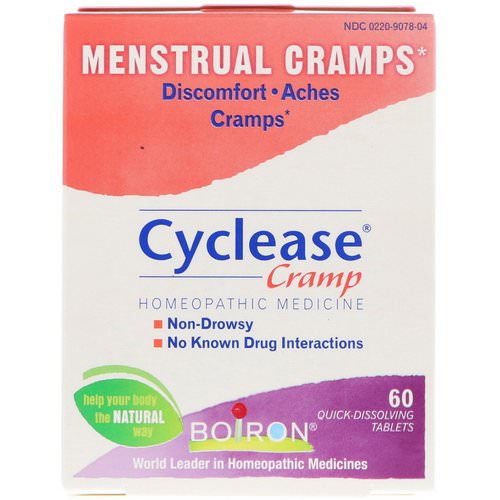 Boiron, Cyclease Cramp, Menstrual Cramps, 60 Quick-Dissolving Tablets فوائد