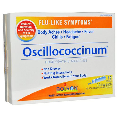 Boiron, Oscillococcinum, Flu-Like Symptoms, 12 Doses, 0.04 oz Each فوائد