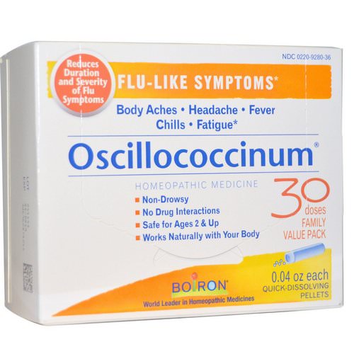 Boiron, Oscillococcinum, Flu-Like Symptoms, 30 Doses, 0.04 oz Each فوائد