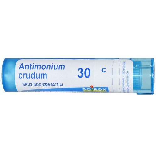 Boiron, Single Remedies, Antimonium Crudum, 30C, Approx 80 Pellets فوائد
