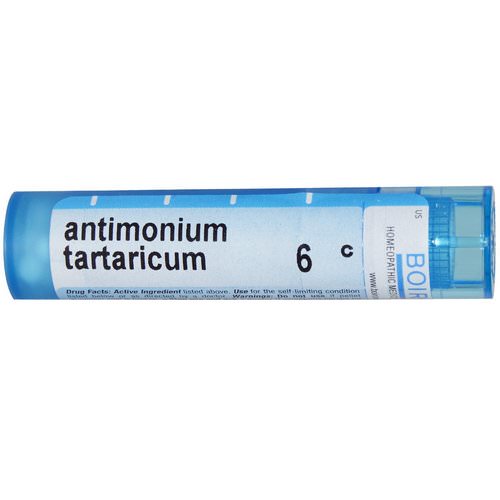 Boiron, Single Remedies, Antimonium Tartaricum, 6C, Approx 80 Pellets فوائد