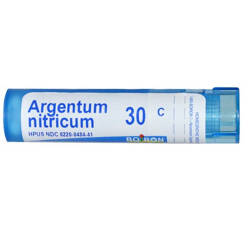 Boiron, Single Remedies, Argentum Nitricum, 30C, Approx 80 Pellets فوائد
