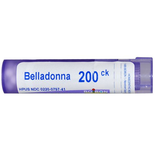 Boiron, Single Remedies, Belladonna, 200CK, Approx 80 Pellets فوائد