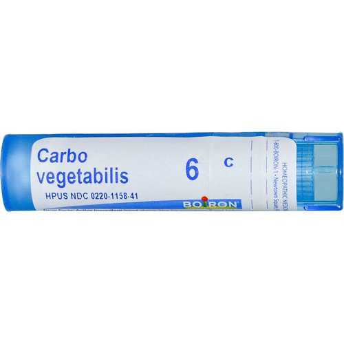 Boiron, Single Remedies, Carbo Vegetabilis, 6C, Approx 80 Pellets فوائد