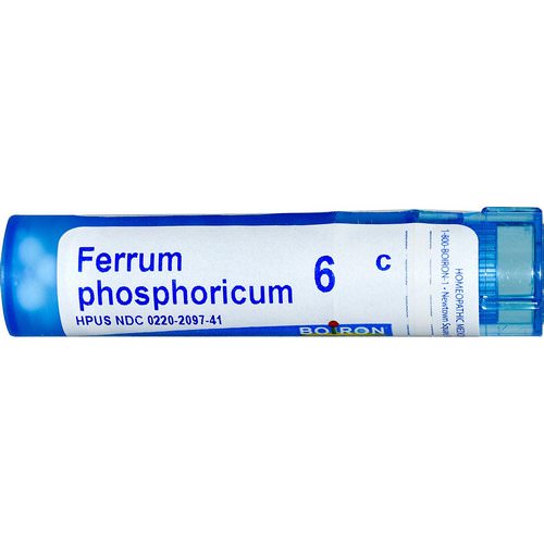 Boiron, Single Remedies, Ferrum Phosphoricum, 6C, 80 Pellets فوائد