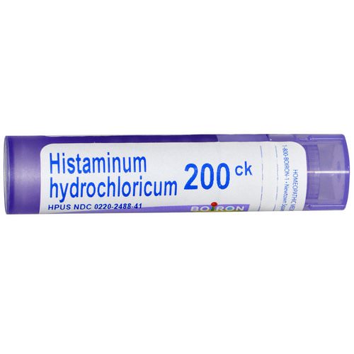 Boiron, Single Remedies, Histaminum Hydrochloricum, 200CK, 80 Pellets فوائد