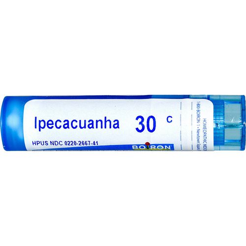 Boiron, Single Remedies, Ipecacuanha, 30C, Approx 80 Pellets فوائد