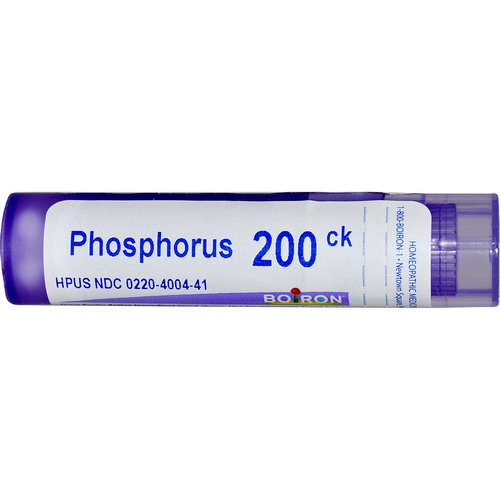 Boiron, Single Remedies, Phosphorus, 200CK, Approx 80 Pellets فوائد