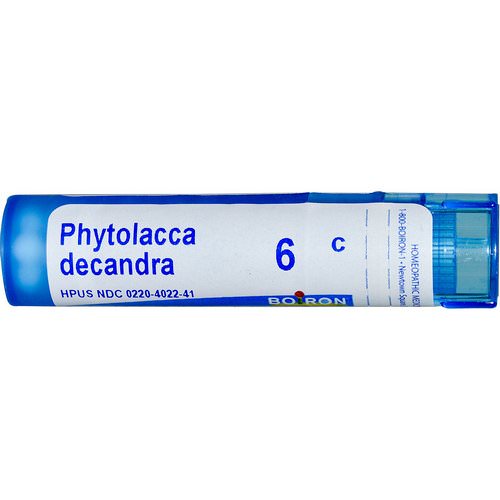Boiron, Single Remedies, Phytolacca Decandra, 6C, Approx 80 Pellets فوائد
