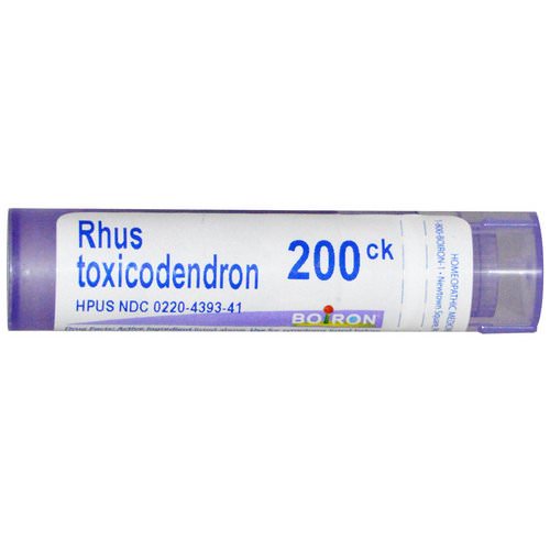 Boiron, Single Remedies, Rhus Toxicodendron, 200CK, Approx 80 Pellets فوائد