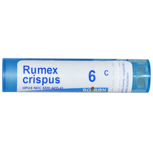 Boiron, Single Remedies, Rumex Crispus, 6C, Approx 80 Pellets فوائد