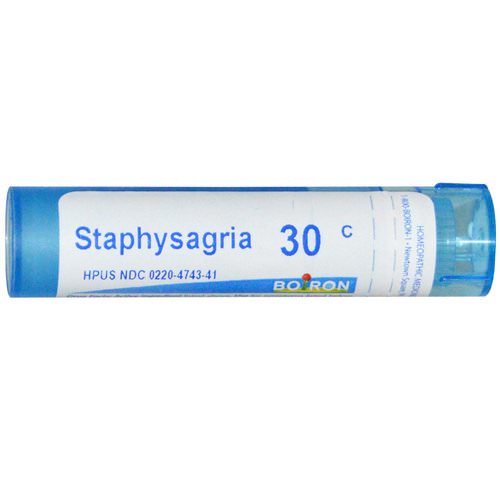 Boiron, Single Remedies, Staphysagria, 30C, 80 Pellets فوائد