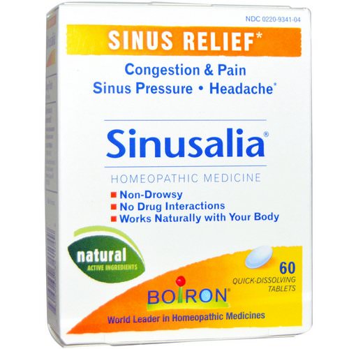 Boiron, Sinusalia, Sinus Relief, 60 Quick-Dissolving Tablets فوائد