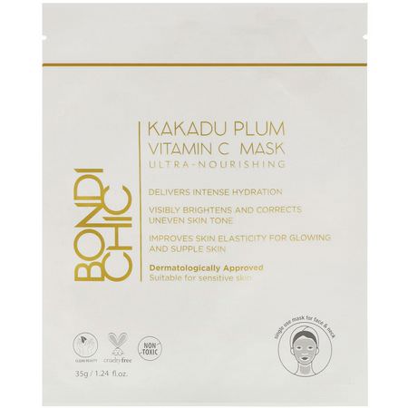 Bondi Chic, Kakadu Plum, Vitamin C Mask, 1 Sheet, 1.24 fl oz (35 g):أقنعة الأ,راق ,أقنعة ال,جه