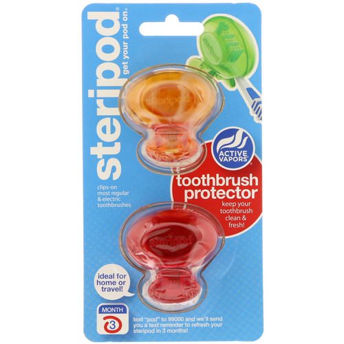 Bonfit America, Steripod, Clip-On Toothbrush Protector, 2 Piece فوائد