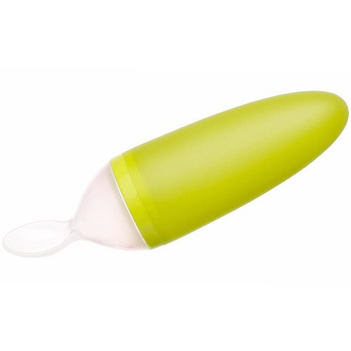 Boon, Squirt, Silicone Baby Food Dispensing Spoon, 4 + Months, Green, 3 oz (89 ml) فوائد