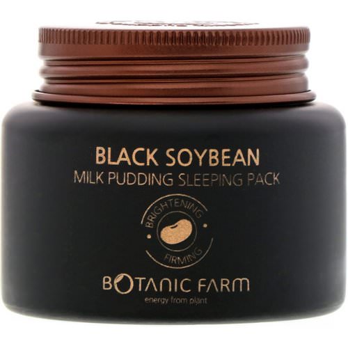 Botanic Farm, Black Soybean Milk Pudding Sleeping Pack, 90 ml فوائد