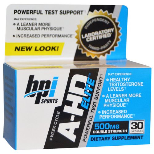 BPI Sports, A-HD Elite, 500 mg, 30 Capsules فوائد
