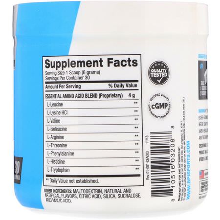 BPI Sports, Clinical Essential Aminos, Sour Candy, 6.35 oz (180 g):الأحماض الأمينية