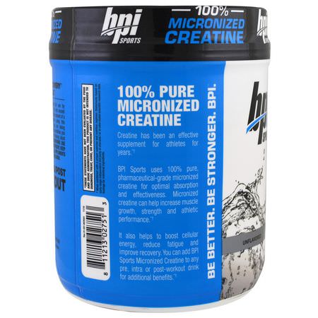 BPI Sports Creatine Monohydrate Micronized Creatine - Micronized Creatine Monohydrate, Creatine, Muscle Builders