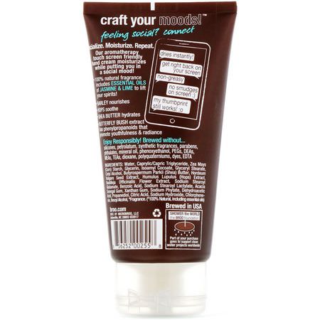 BRoo, Moods, Connect Touch Screen Hand Cream, Jasmine and Lime, 5 fl oz (150 ml):كريم اليد كريمة, العناية باليدين