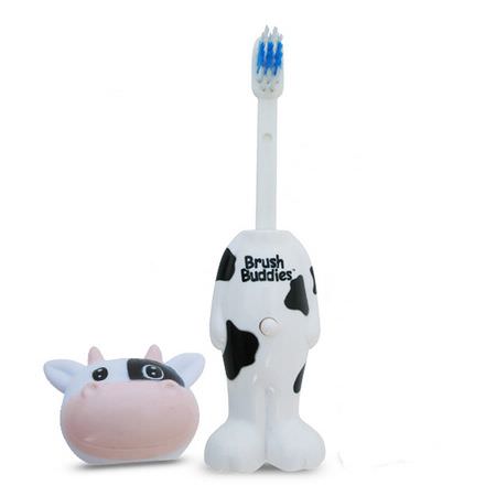 Brush Buddies, Poppin', Milky Wayne Cow, Soft, 1 Toothbrush:فرشاة أسنان الأطفال, العناية بالفم