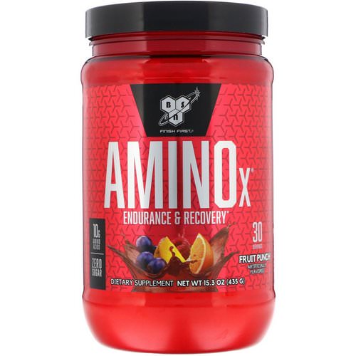 BSN, Amino-X, Endurance & Recovery, Fruit Punch, 15.3 oz (435 g) فوائد