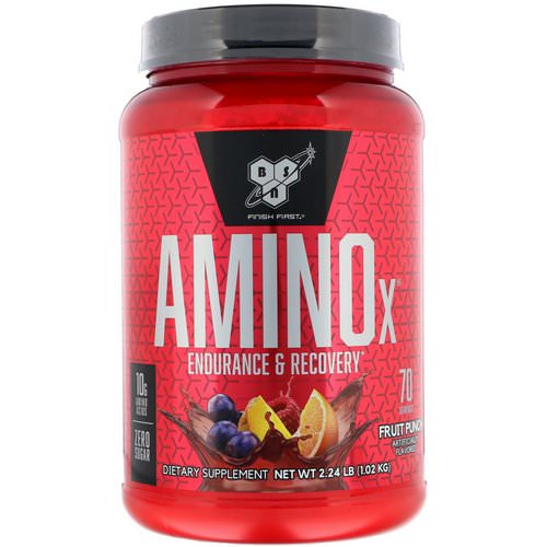 BSN, Amino-X, Endurance & Recovery, Fruit Punch, 2.23 lb (1.01 kg) فوائد