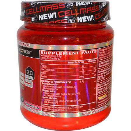 BSN, Cellmass 2.0, Concentrated Post Workout Recovery, Watermelon, 1.06 lbs (485 g):بر,تين مصل الحليب هيدرليزيت, بر,تين مصل اللبن