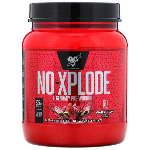 BSN, N.O.-Xplode, Legendary Pre-Workout, Watermelon, 2.45 lbs (1.11 kg) فوائد