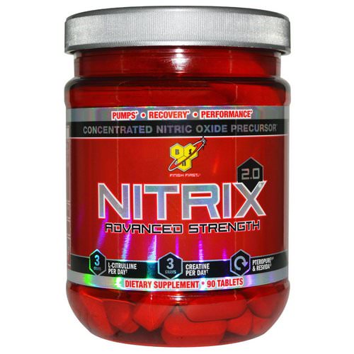 BSN, Nitrix 2.0, Concentrated Nitric Oxide Precursor, 90 Tablets فوائد