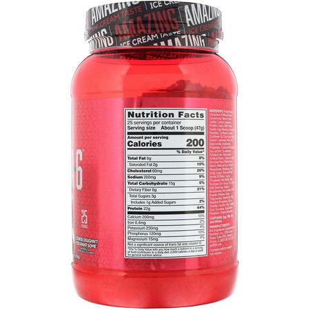 BSN, Syntha-6, Cold Stone Creamery, Cookie Doughn't You Want Some, 2.59 lb (1.17 kg):البر,تين, التغذية الرياضية