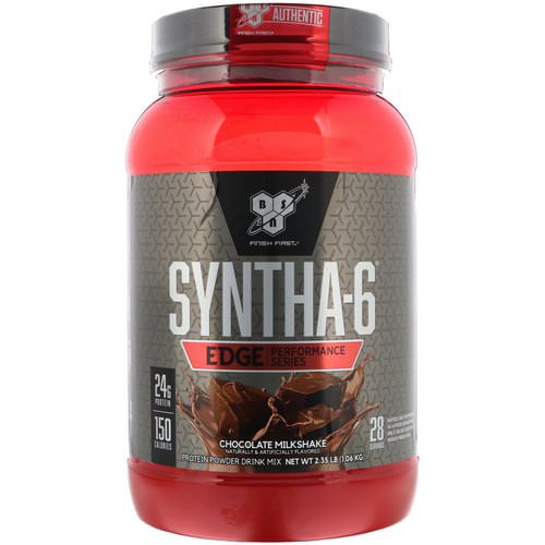 BSN, Syntha-6 Edge, Protein Powder Drink Mix, Chocolate Milkshake, 2.35 lb (1.06 kg) فوائد