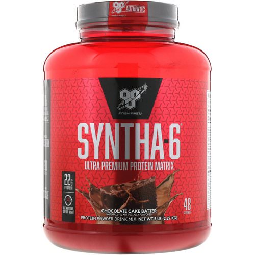 BSN, Syntha 6, Ultra Premium Protein Matrix, Chocolate Cake Batter, 5 lb (2.27 kg) فوائد
