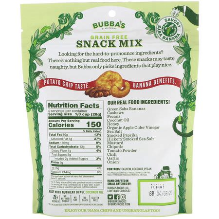 Bubba's Fine Foods, Snack Mix, Hickory Smoked BBQ, 4 oz (113 g):مزيج ال,جبات الخفيفة, ال,جبات الخفيفة