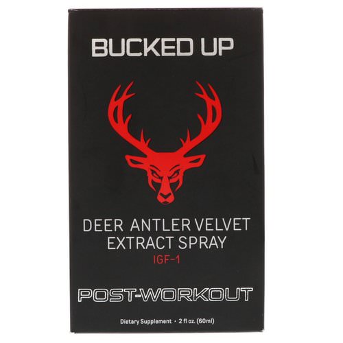Bucked Up, Deer Antler Velvet Extract Spray, Post Workout, 2 oz (60 ml) فوائد