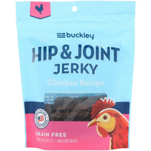 Buckley, Hip & Joint Jerky, Adult Dog Treats, Chicken Recipe, 5 oz (141.7 g) فوائد