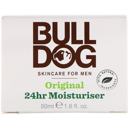 Bulldog Skincare For Men, Original 24hr Moisturiser, 1.6 fl oz (50 ml):العناية بال,جه, العناية بالرجل للرجال